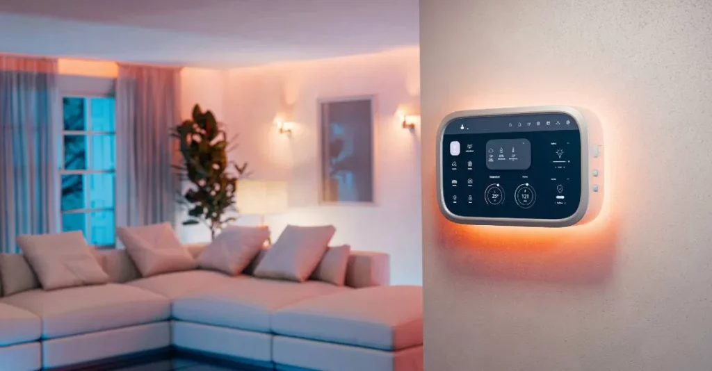 smart-thermostat-on-wall-denver-home